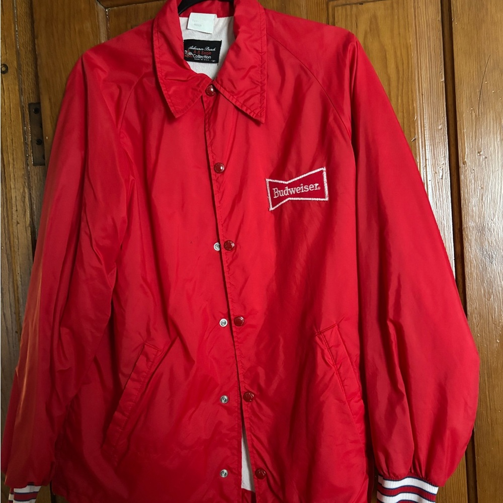 Vintage Red Budweiser Jacket